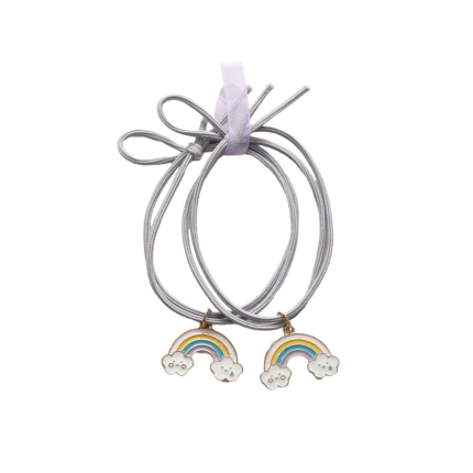 Gumki do włosów, bransoletki - Tęcza, 2 szt. / Yuko B.