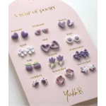 Kolczyki „ROK POEZJI” - Owoce, 12 par / Yuko B.