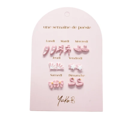 Kolczyki „TYDZIEŃ POEZJI” - Taniec, 7 par / Yuko B.