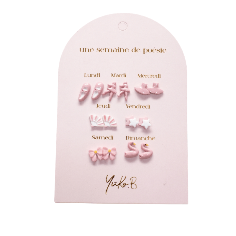 Kolczyki „TYDZIEŃ POEZJI” - Taniec, 7 par / Yuko B.