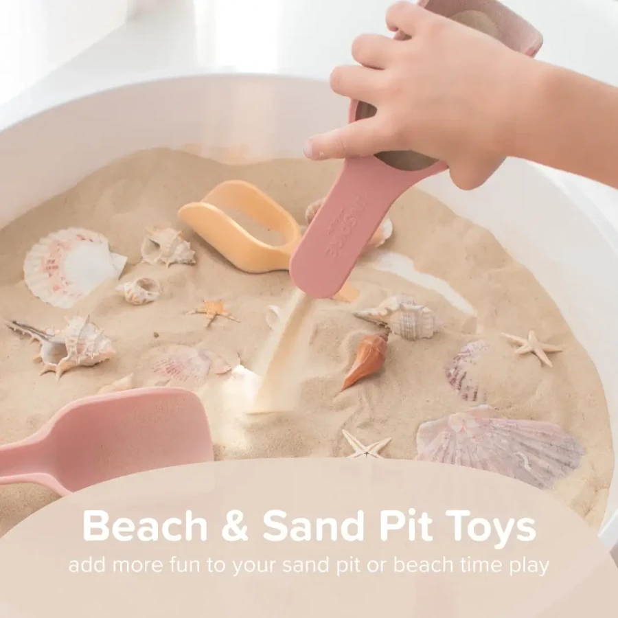 Zestaw łopatek do zabaw sensorycznych - coral, yellow / Inspire My Play