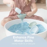 Zestaw składanych lejków do zabaw sensorycznych - green, blue/ Inspire My Play