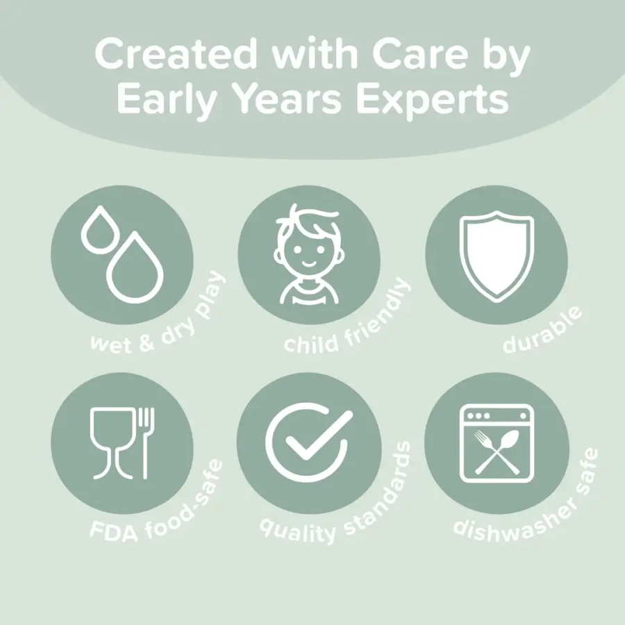 Zestaw składanych lejków do zabaw sensorycznych - coral, yellow / Inspire My Play