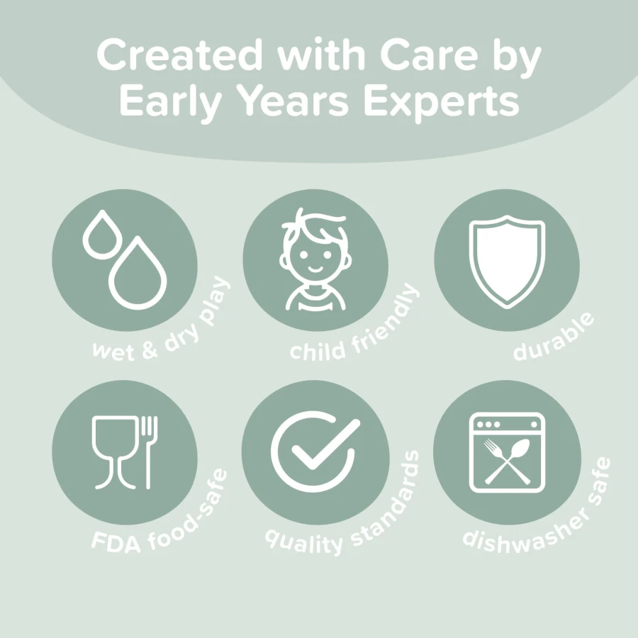 Klocki silikonowe do zabaw sensorycznych mini - cegły / Inspire My Play