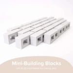 Klocki silikonowe do zabaw sensorycznych mini - pustaki / Inspire My Play