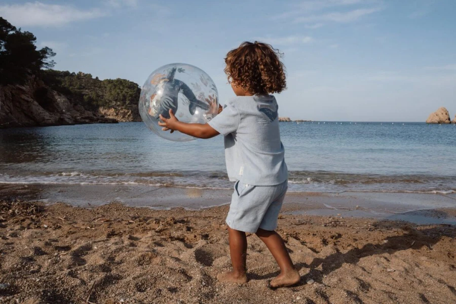 Piłka plażowa 3D Ocean World / Little Dutch