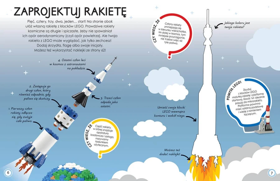 LEGO® świat. Zabawy z naklejkami. Kosmos / HarperCollins