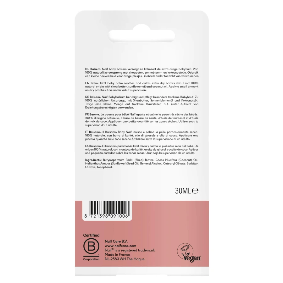 Wielofunkcyjny balsam dla dzieci i niemowląt od urodzenia, 30 ml / Naïf 