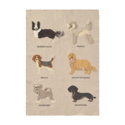 Dekoracja na ścianę - Dogs, Wouf Wouf / Lorena Canals