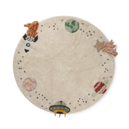 Dywan bawełniany Interstellar Journey - "Mom, I want to be an astronaut" / Lorena Canals