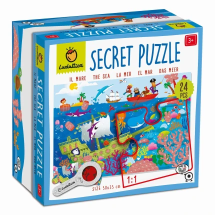 SECRET PUZZLE - puzzle z tajemnicą - MORZE / Ludattica