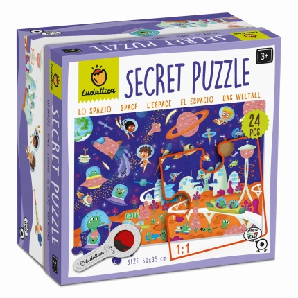SECRET PUZZLE - puzzle z tajemnicą - KOSMOS / Ludattica