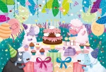 GIGANT PUZZLE - puzzle podłogowe - URODZINY - HAPPY BIRTHDAY! / Ludattica