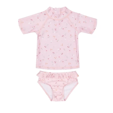 Koszulka + kąpielówki Little Pink Flowers 86-92 / Little Dutch