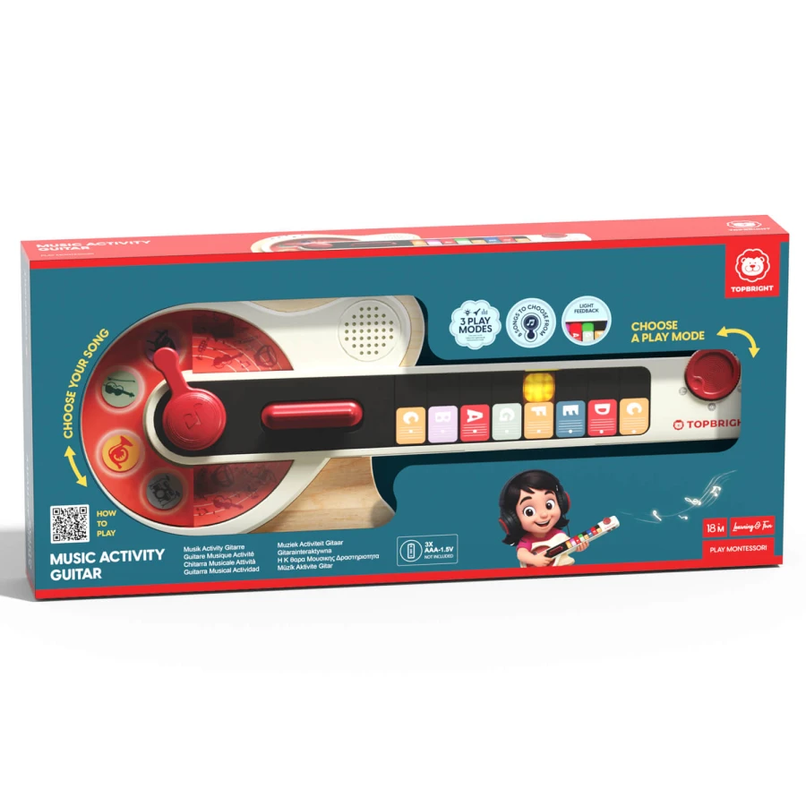 Gitara interaktywna dla dzieci, 18m+ / TOPBRIGHT