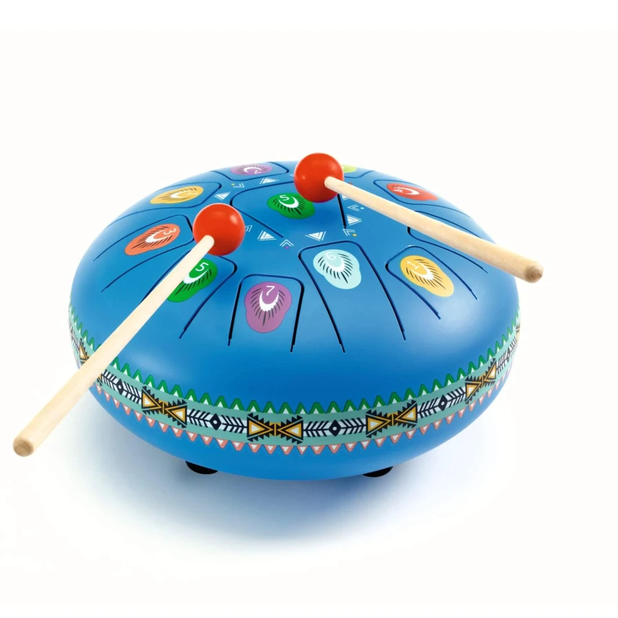 Bębenek językowy NIEBIESKI duży, śr. 20cm / Djeco