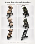 Oddychająca wkładka do wózka spacerówki Air black / Zaffiro