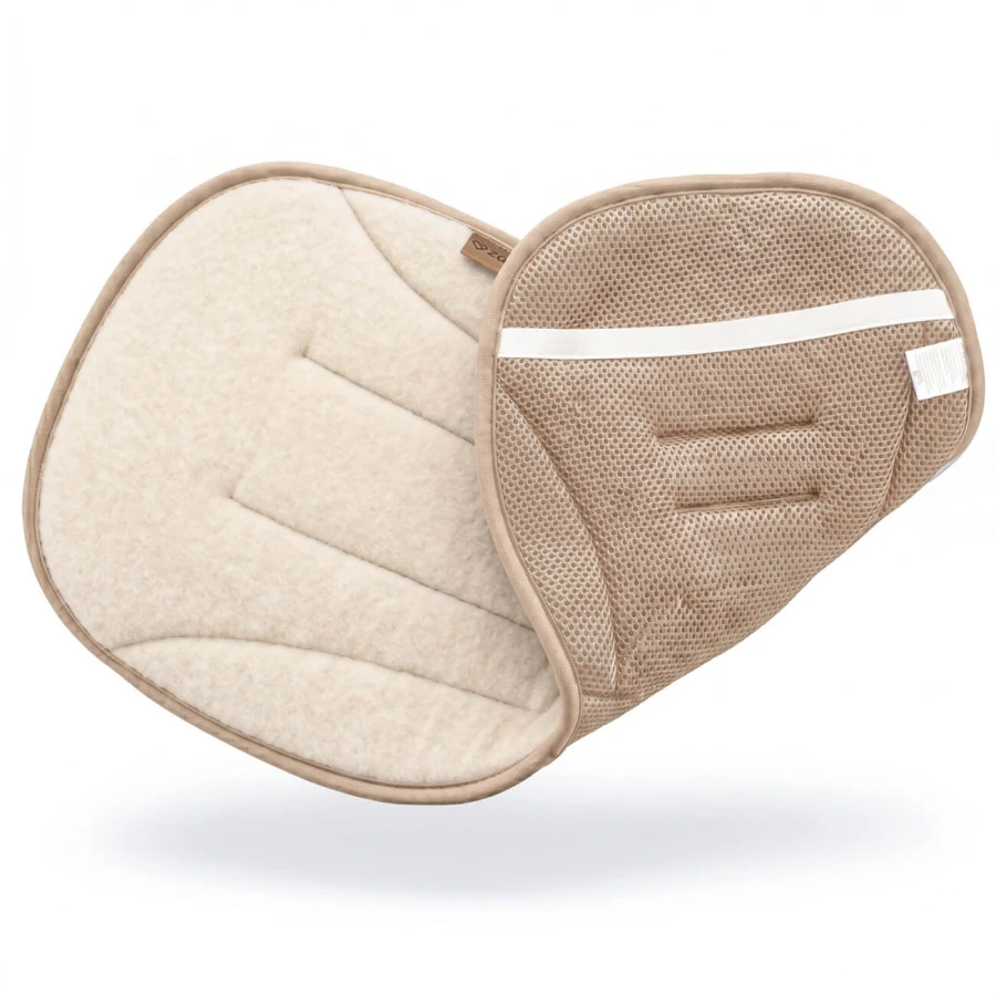 Oddychająca wkładka do wózka spacerówki Sierra beige / Zaffiro