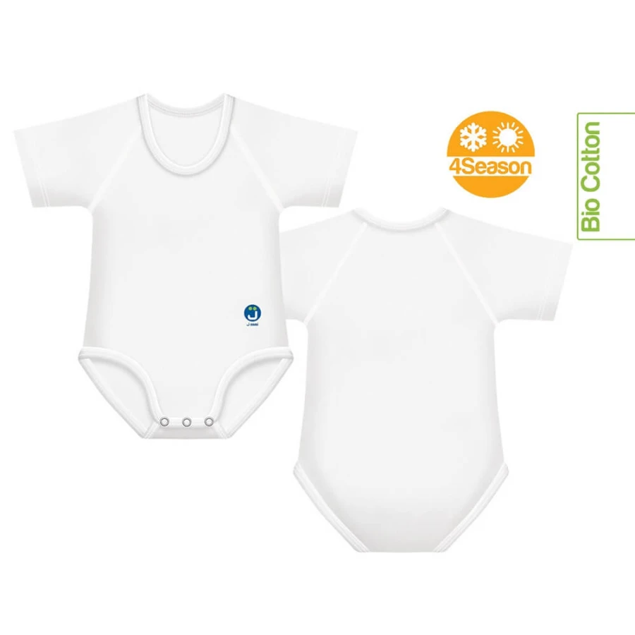 Body rosnące Bio Cotton 4Season 0-36m white / J BIMBI