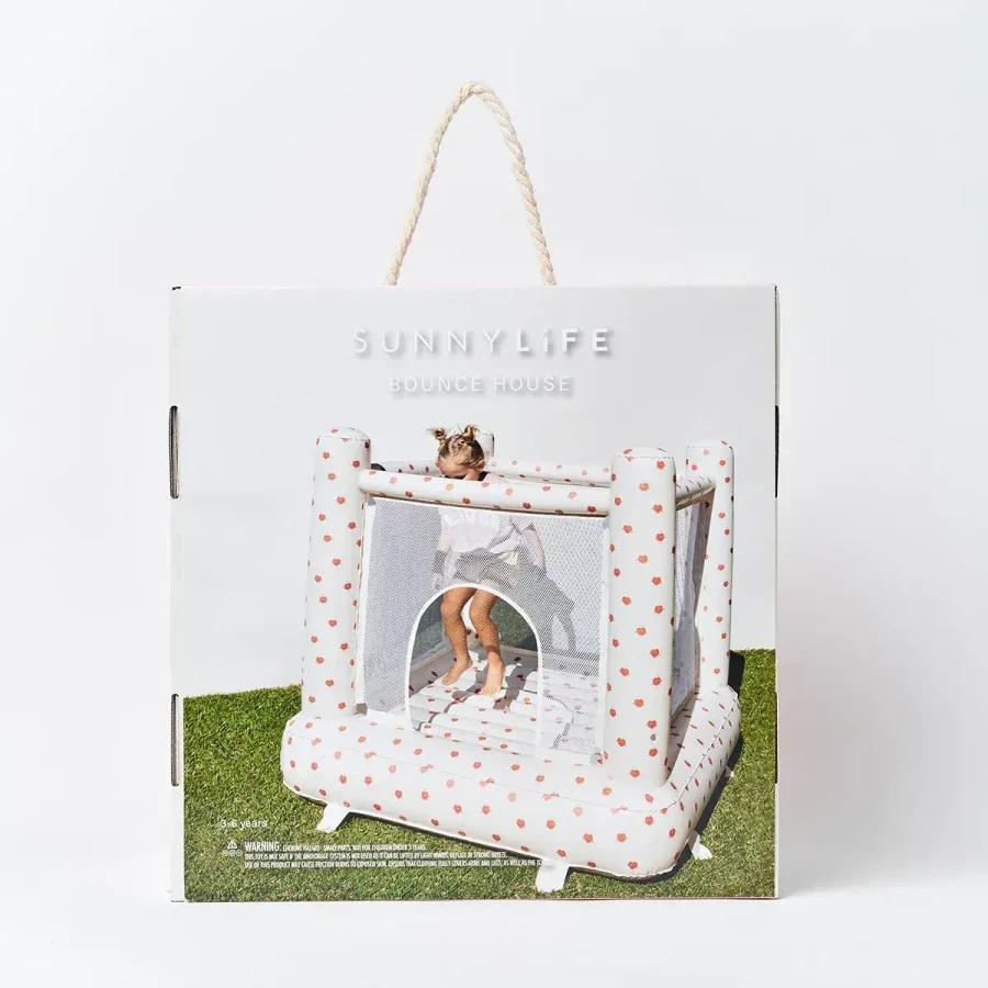 Dmuchany domek do skakania - Poppy the Peach, kremowy / Sunny Life