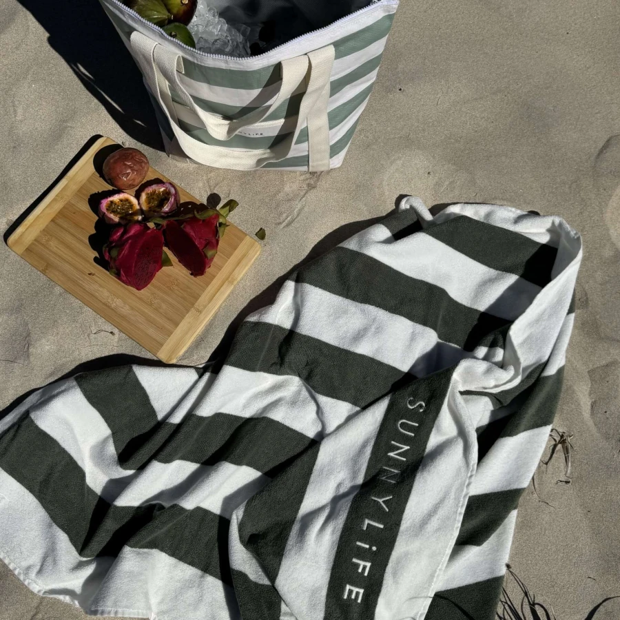 Torba termiczna - La Palma Sage Stripe / Sunny Life