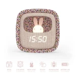 Budzik i lampka nocna Billy Clock - tęczowy lampart / MOB