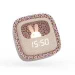Budzik i lampka nocna Billy Clock - tęczowy lampart / MOB