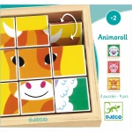 Układanka w drewnianej ramce ANIMOROLL / Djeco