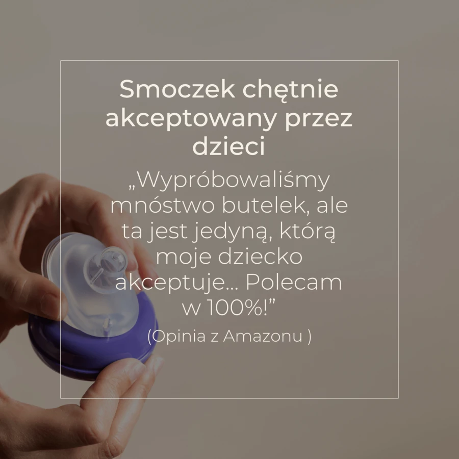 Butelka do karmienia 330 ml ze smoczkiem Natural Wave™ o szybkim przepływie / Lansinoh