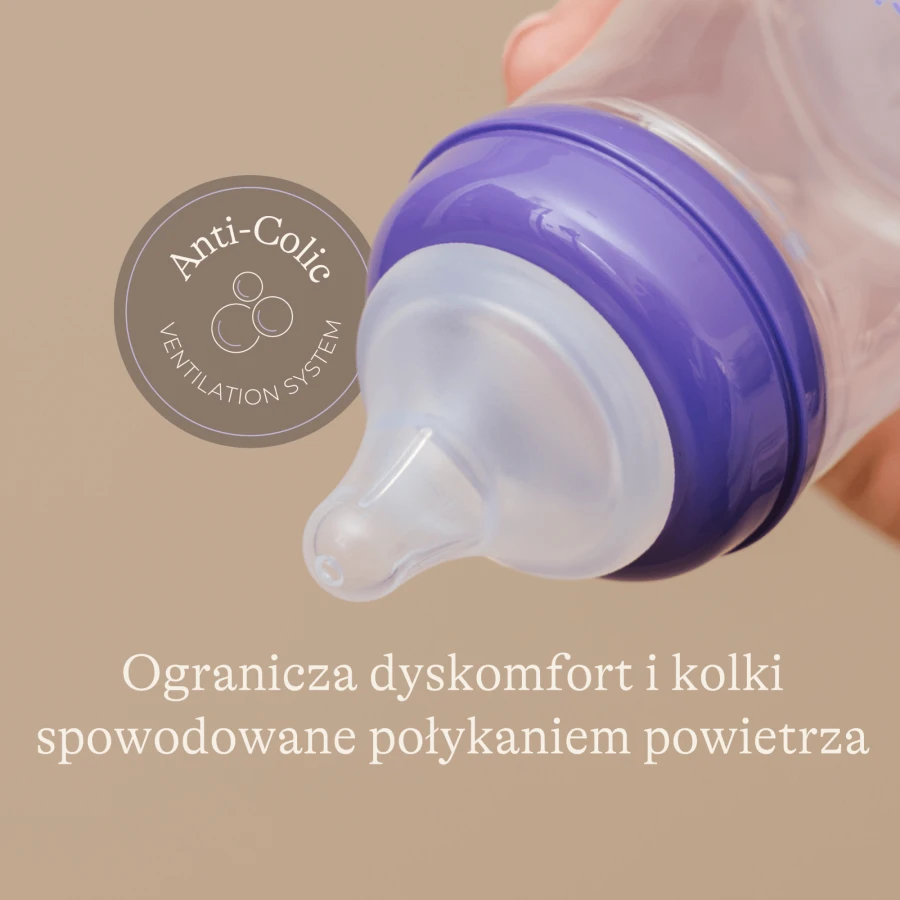 Butelka do karmienia 330 ml ze smoczkiem Natural Wave™ o szybkim przepływie / Lansinoh