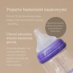 Butelka do karmienia 330 ml ze smoczkiem Natural Wave™ o szybkim przepływie / Lansinoh