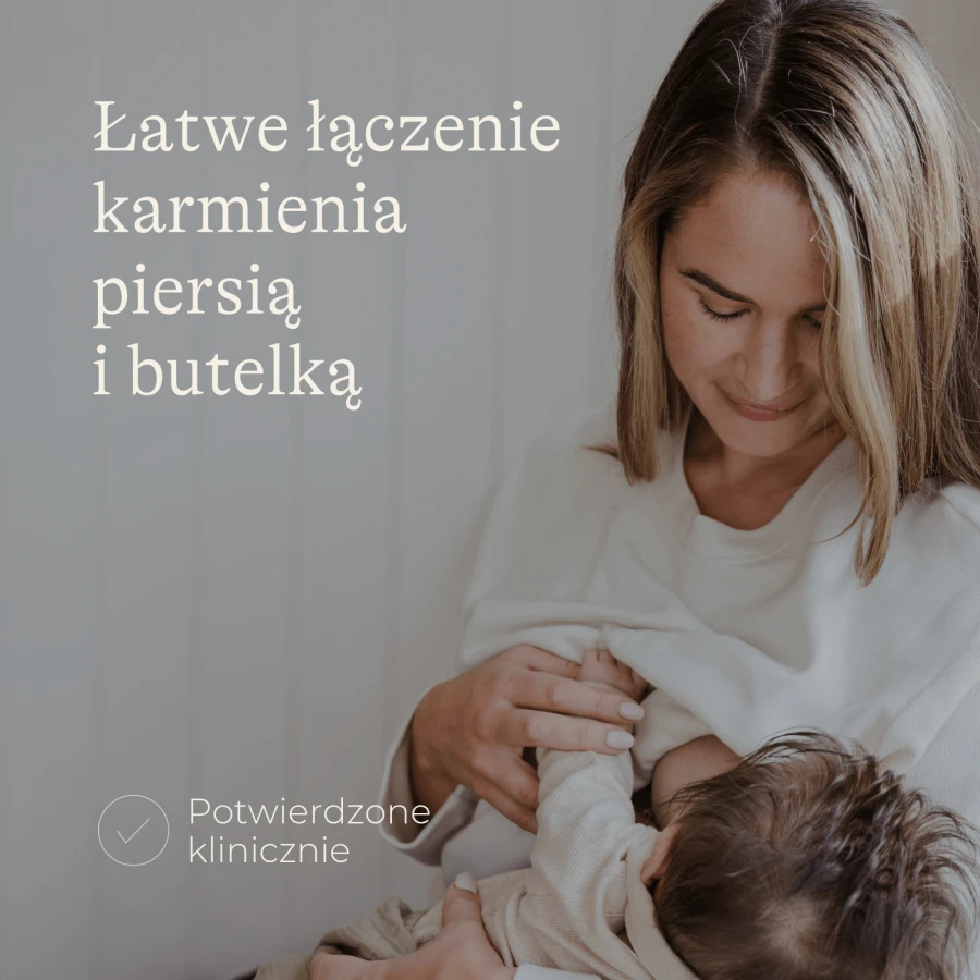 Butelka do karmienia 330 ml ze smoczkiem Natural Wave™ o szybkim przepływie / Lansinoh