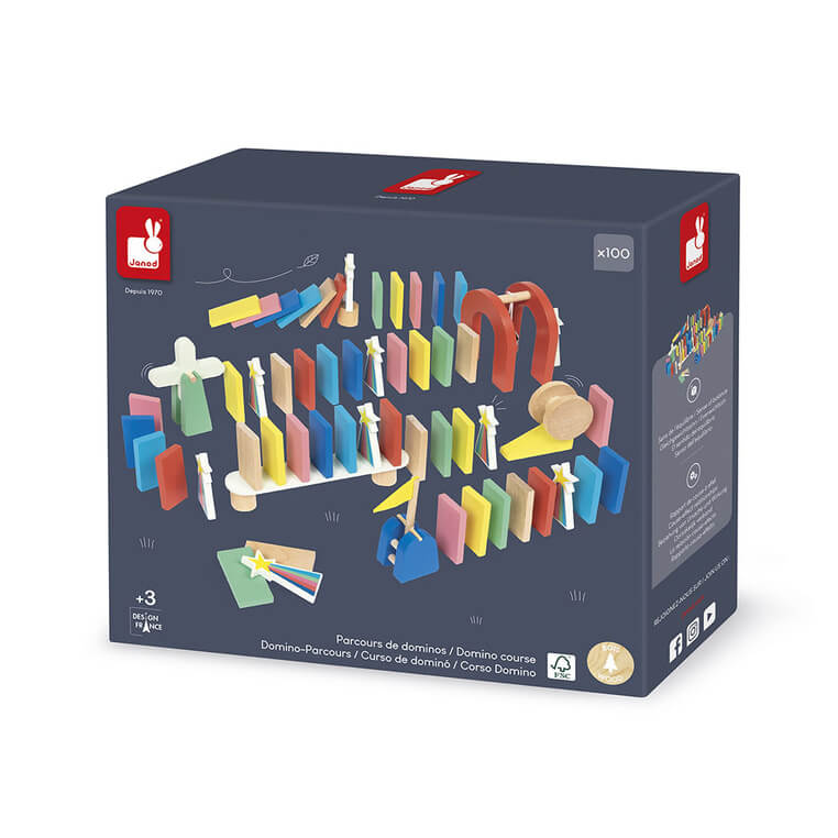Domino Tor przeszkód 100 el. 3+ / Janod