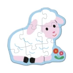 Puzzle progresywne 5 układanek - 2, 4, 6, 8 i 10 el. Farma, 2+ / Janod
