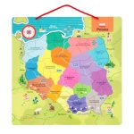 Puzzle magnetyczne Mapa Polski 69 magnesów 7+ / Janod