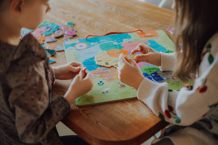 Puzzle magnetyczne Mapa Polski 69 magnesów 7+ / Janod