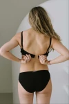 Nieprzemakalny biustonosz do karmienia piersią Bralette black / dropless.