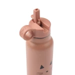 Butelka na wodę Falk, 350 ml - Cat dark rose / Liewood