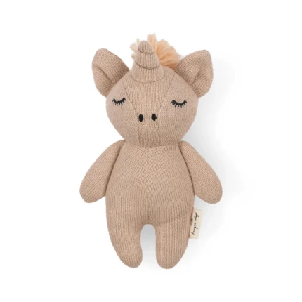 Przytulanka sensoryczna Mini Jednorożec - rose swan / Konges Slojd