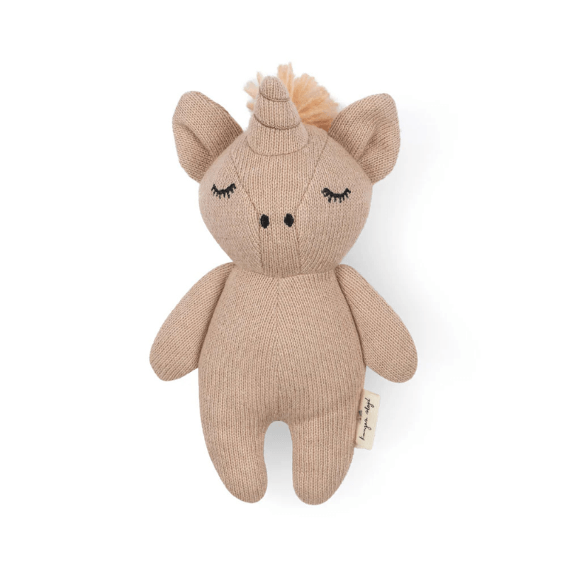 Przytulanka sensoryczna Mini Jednorożec - rose swan / Konges Slojd