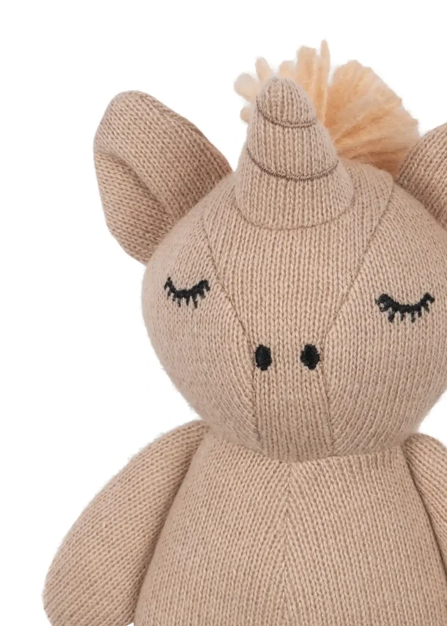 Przytulanka sensoryczna Mini Jednorożec - rose swan / Konges Slojd