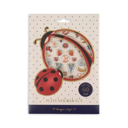 Trójwymiarowe naklejki - ladybug / Konges Slojd