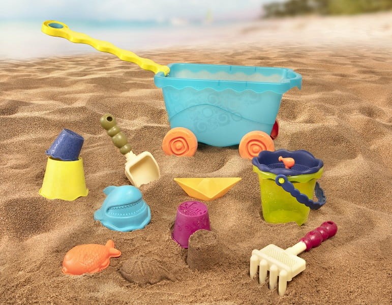 Wavey – Wagon – wózek – wagonik z akcesoriami do piasku / B.Toys