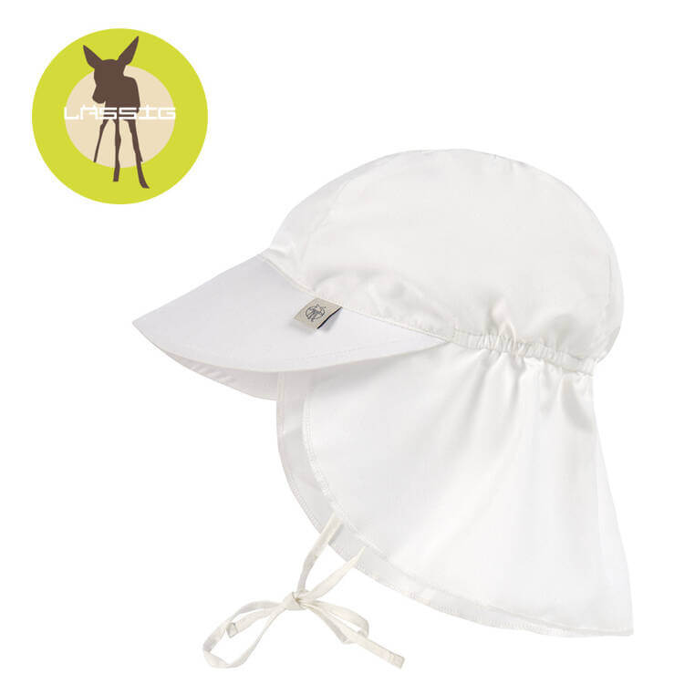 Czapka przeciwsłoneczna z daszkiem i osłoną karku UV80 Splash & Fun Fale nature / Lassig