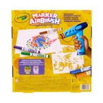 Aerograf dla dzieci airbrush, 5 szablonów i 8 zmywalnych flamastrów 6+ / Crayola