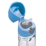 Tritanowa butelka ze słomką 450ml Blue Slate / b.box