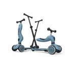 USZKODZONE OPAKOWANIE: Highwaykick1 Push and Go 2w1 Jeździk i hulajnoga z rączką do prowadzenia 1-5 lat Steel / Scootandride