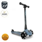 USZKODZONE OPAKOWANIE: Highwaykick 3 LED Hulajnoga składana ze świecącymi kółkami 3+ Steel / Scootandride