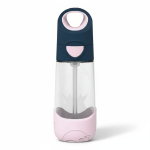 Tritanowa butelka ze słomką 450ml Indigo Rose / b.box