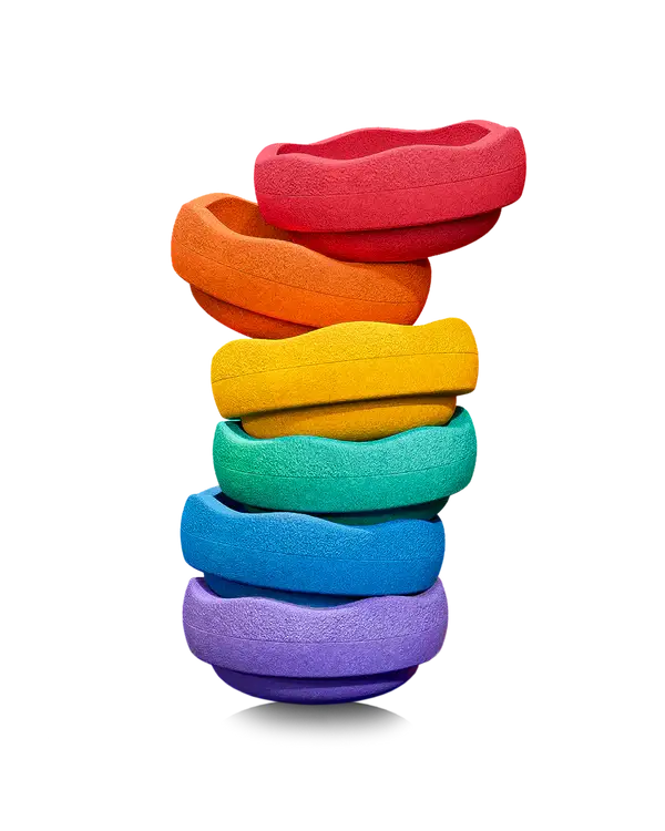 Zestaw do balansowania Stapelstein® Original - Rainbow Classic, 6el. / Stapelstein®